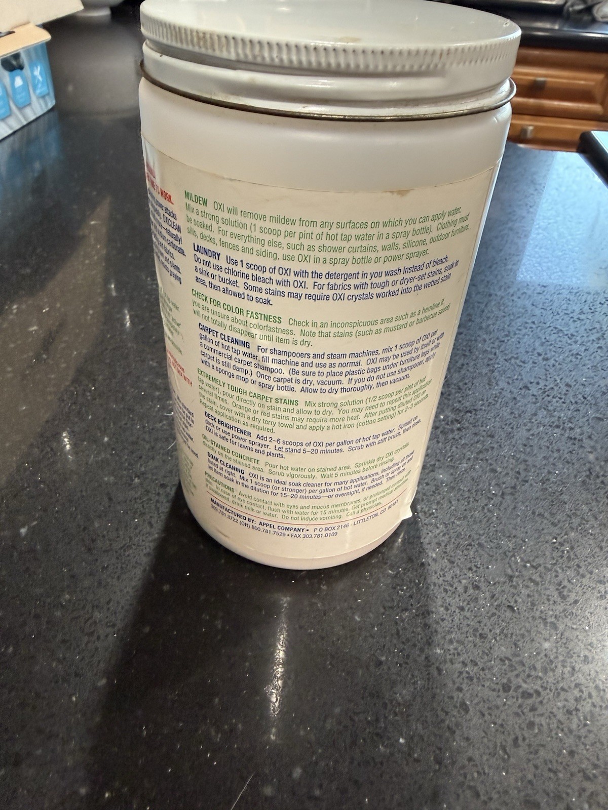 Vintage 1997 Orange Glo Oxiclean Canister Movie Prop Rare With Scoop Laundry