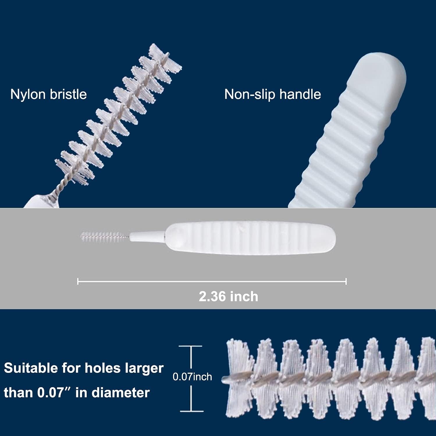 Multi-Surface 30pcs Cleaning Brushes with Non-Slip Handle for Effective Hygiene