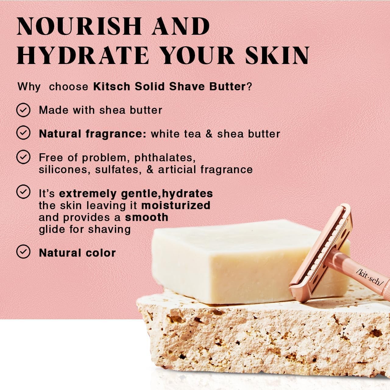 Shaving Soap for Women – Hydrating Shave Butter & Shave Soap Bar –