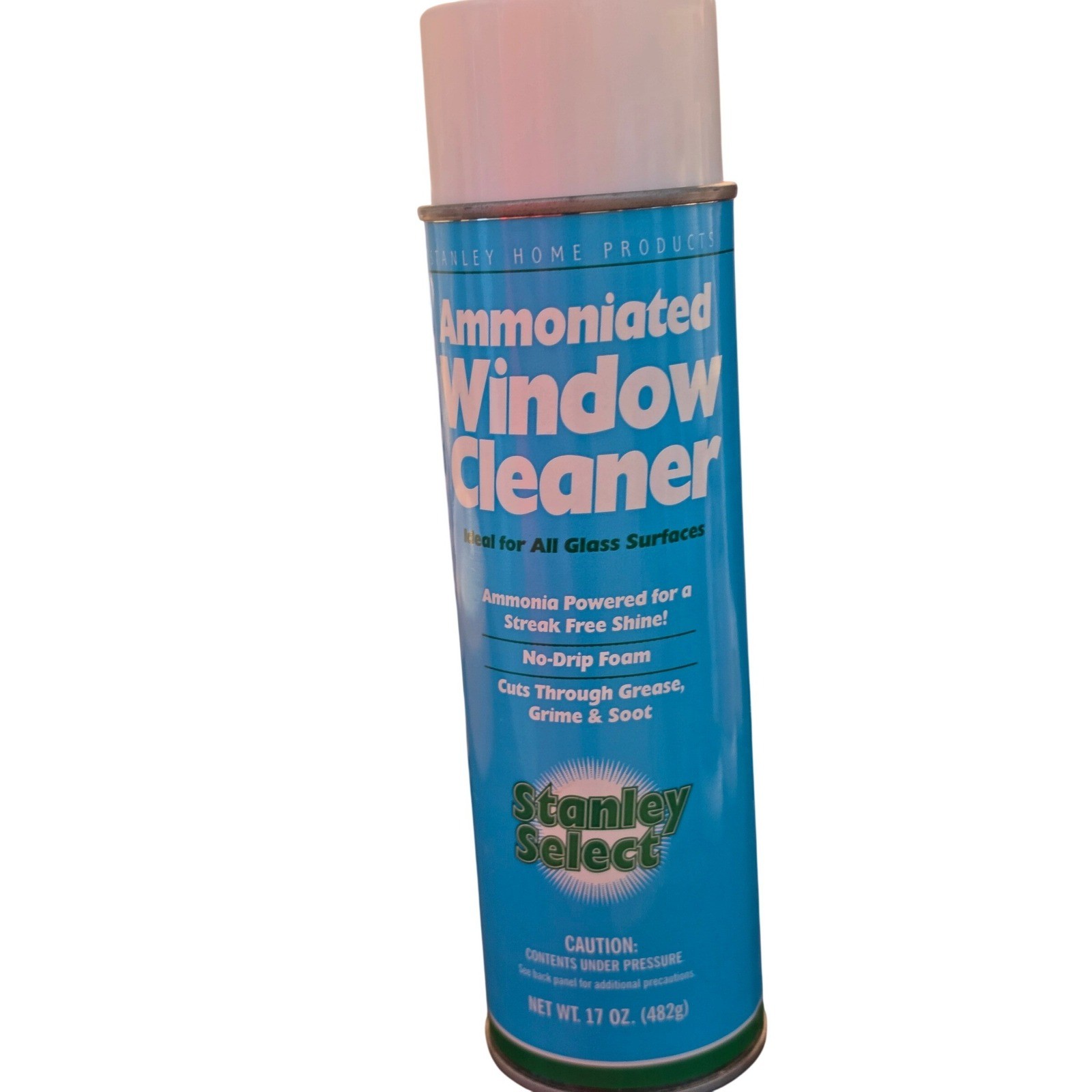 Vintage Stanley Select Ammoniated Window Cleaner 17 oz No-Drip Foam Glass Spray