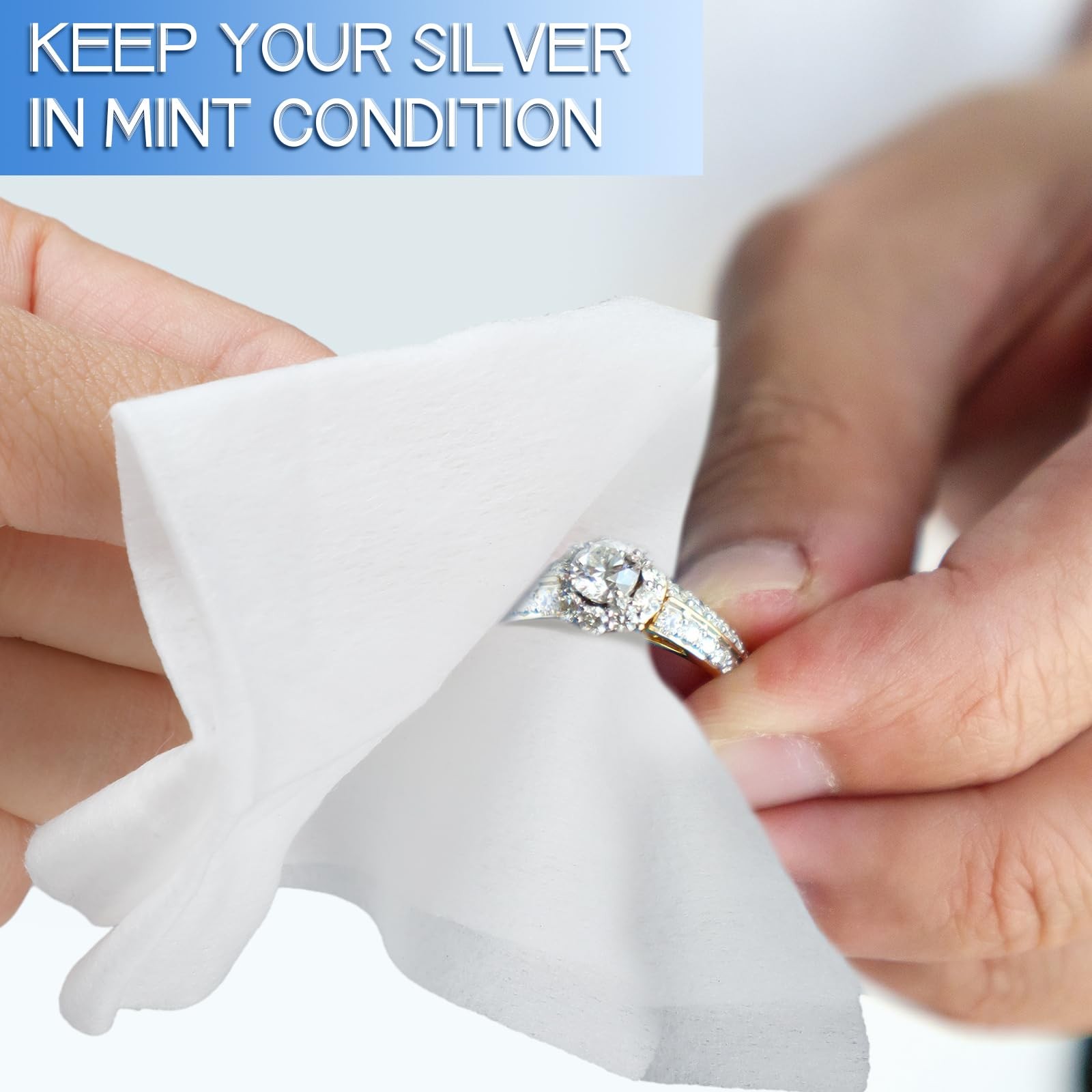 Silver Cleaning and Polish Wipes, Silverware and Jewelry Polish Wipes – 72 Wipes