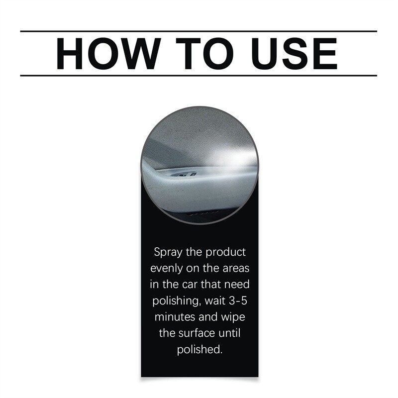 Car Interior Cleaner, Vehicle Interior Polish | Interior Detailer Spray-1/2/3PCS