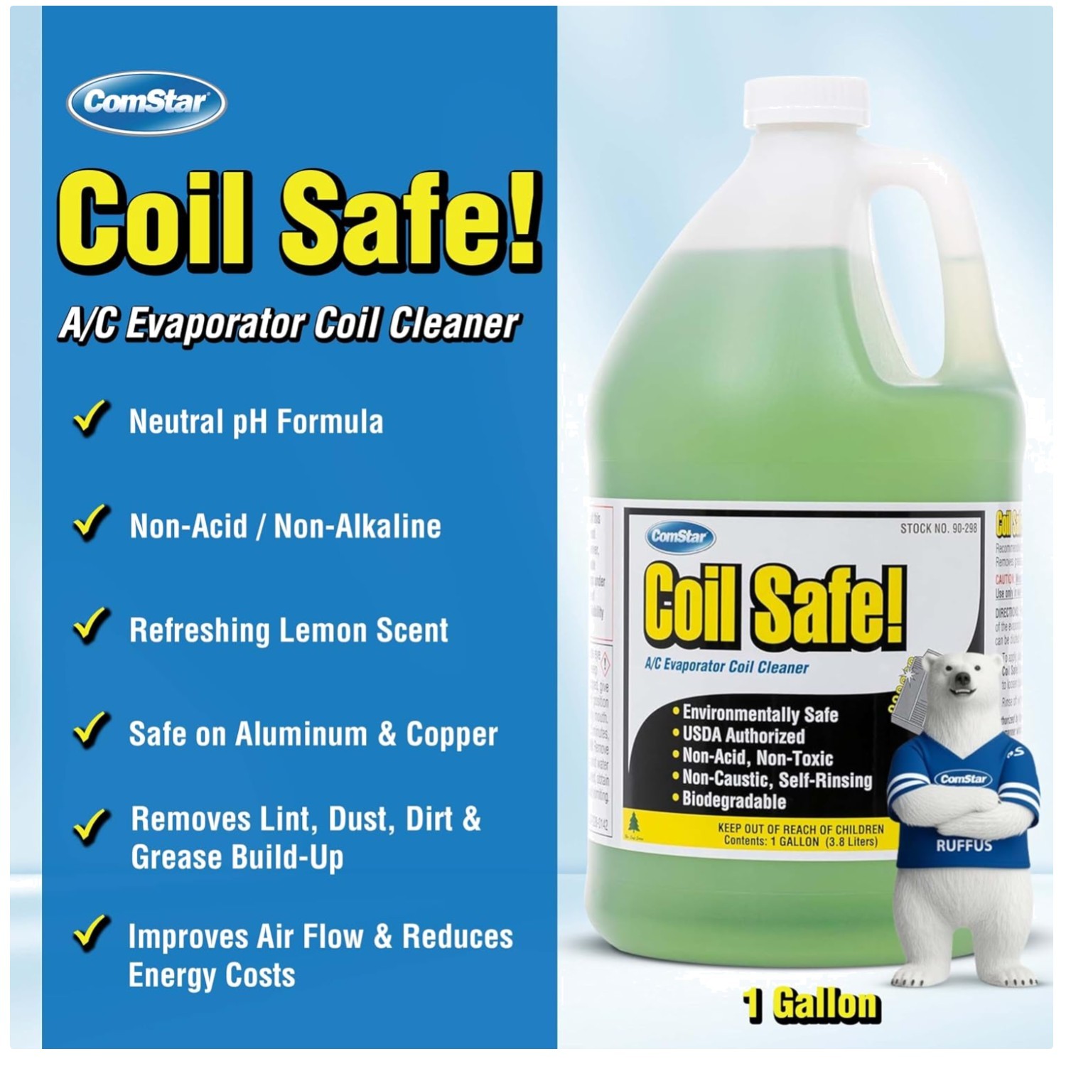 Eco-Friendly Evaporator Coil Cleaner – 128 Fl Oz