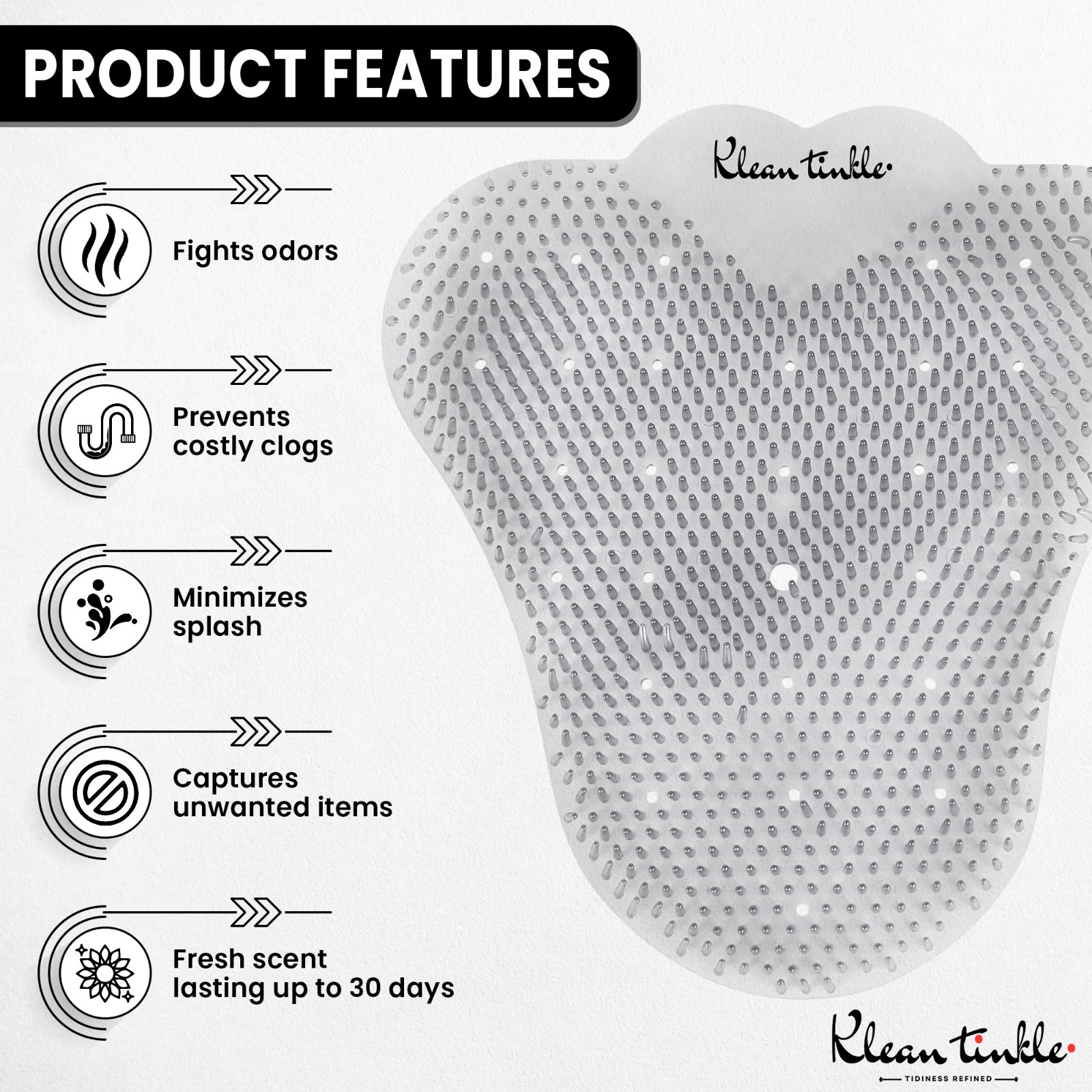 10 Pcs Clear Bathroom Urinal Deodorizing Toilet Unscented Freshener Mat Filters