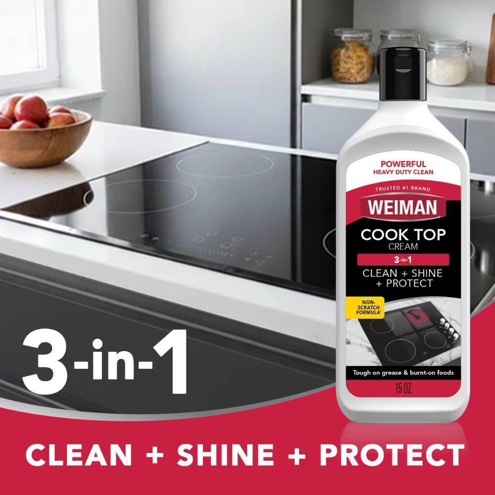 Unscented Glass Cooktop Cleaner & Polish Cream – 15oz