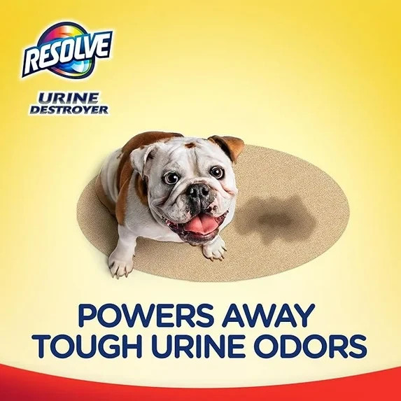 (2 Pack) Resolve Urine Destroyer 2x Carpet Stain Cleaner Solution, 60 oz