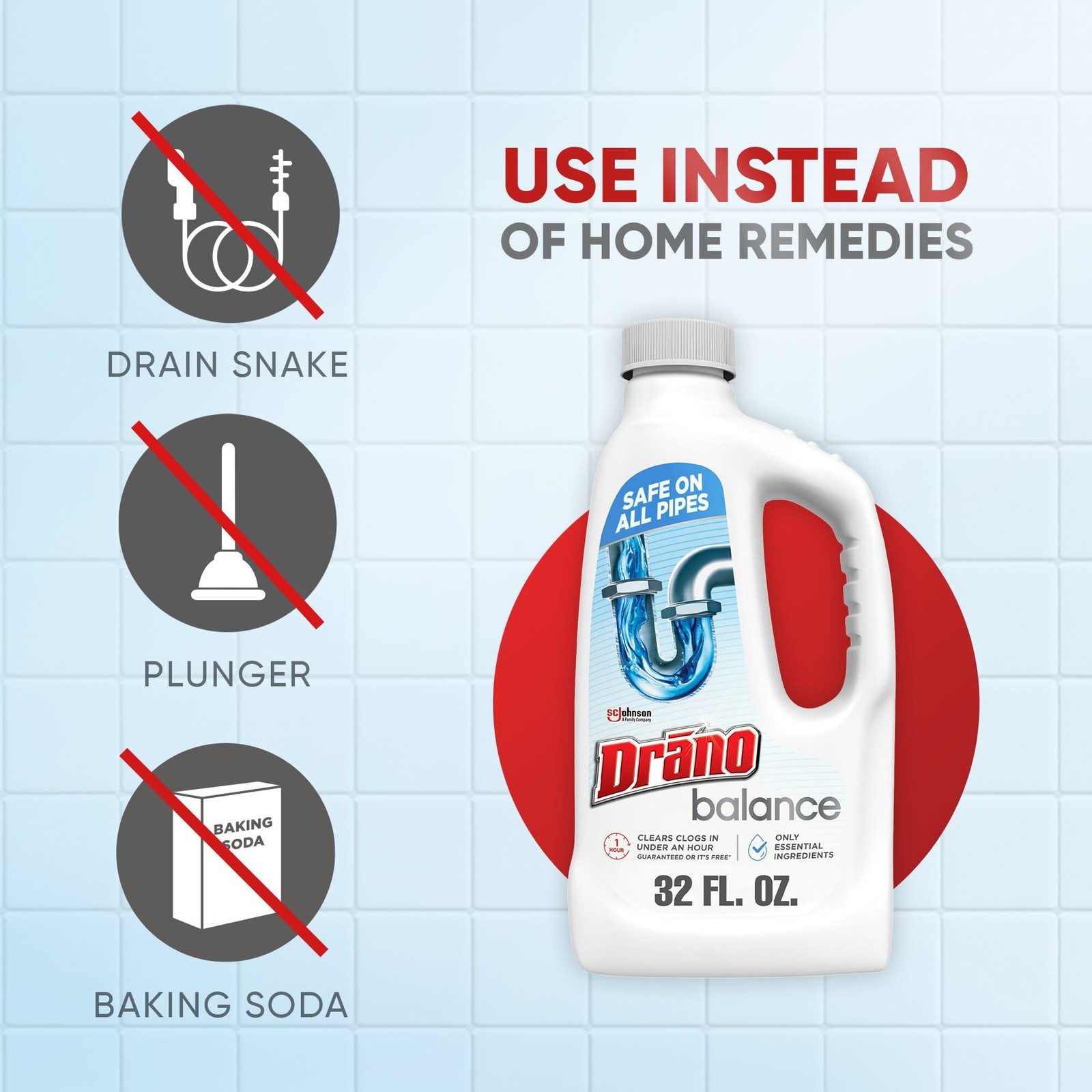 Balance Drain Cleaner & Clog Remover 32 oz 1 Count