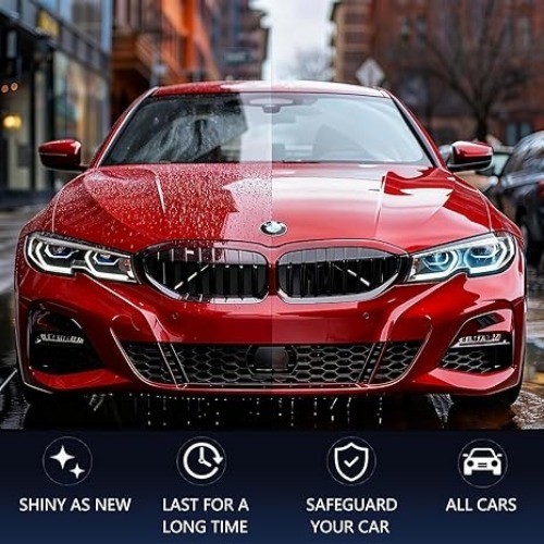 2Pcs*300ML Ceramic Coating Spray for Cars – 3-in-1 High Gloss & Protection, Wate