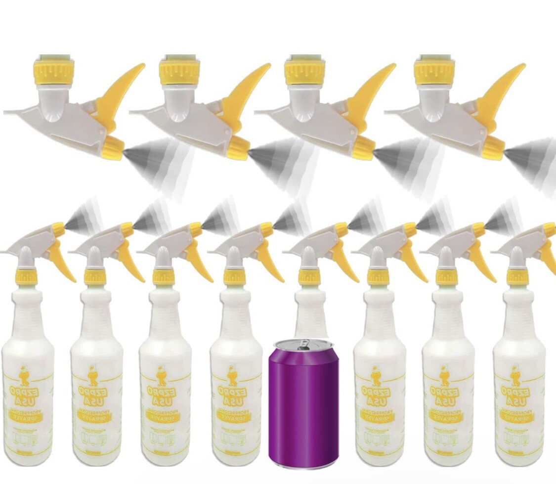 Upside Down Spray Bottles Empty Plastic Bottle Mixed Colors Mist Sprayer 16