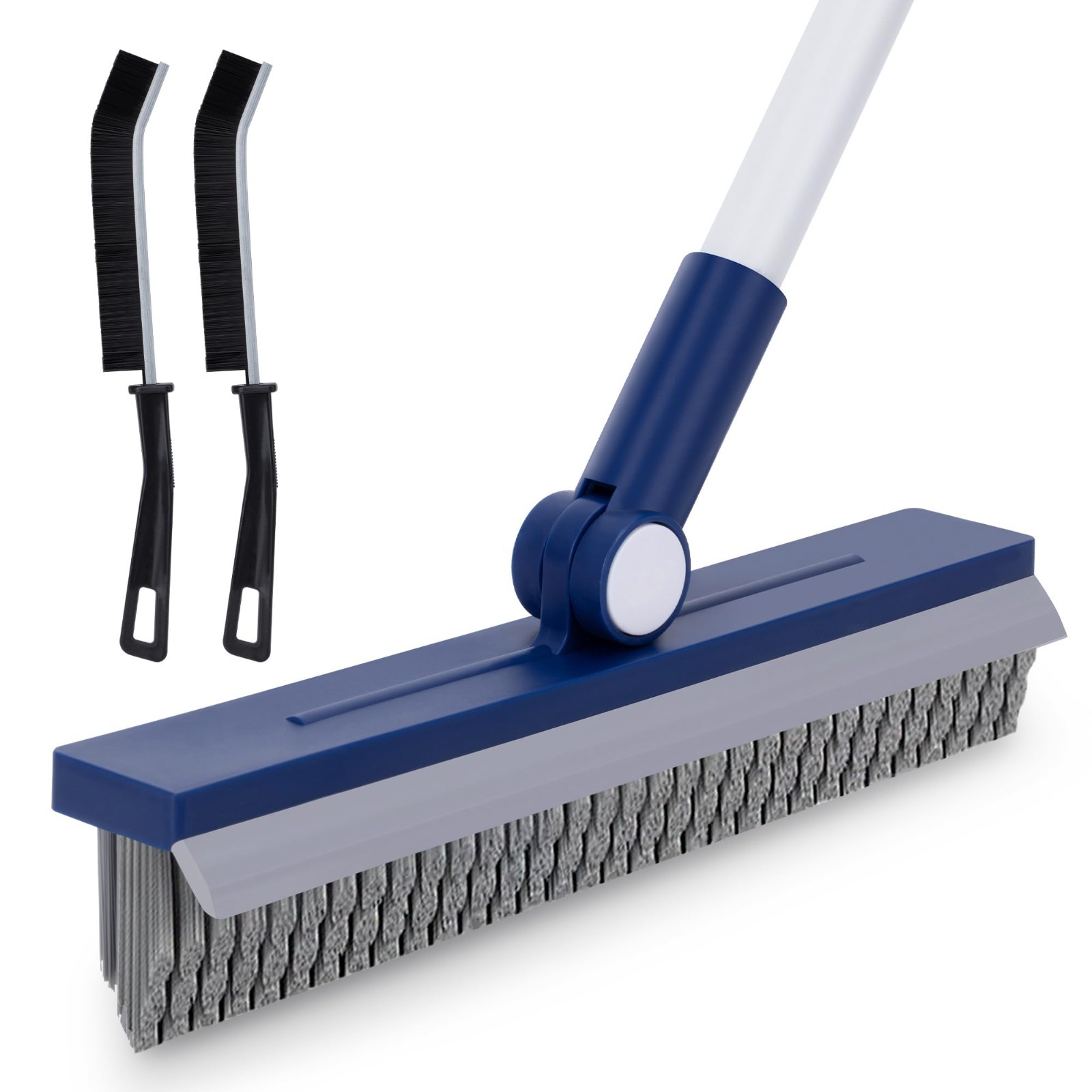 Long Handle Grout Brush – Stiff Bristles for Tile Floors, Shower, Kitchen & Bath