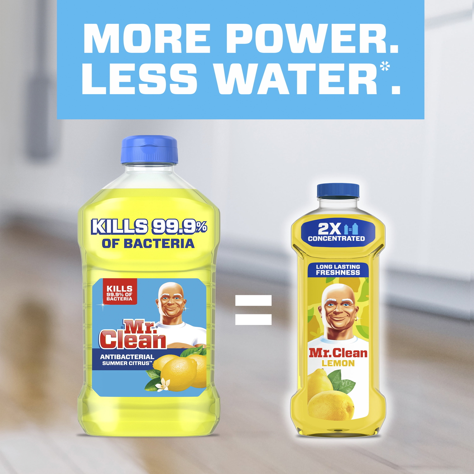 2X Concentrated Floor Cleaner, All Purpose Cleaner, Mop Soap, Lemon, 99 fl oz