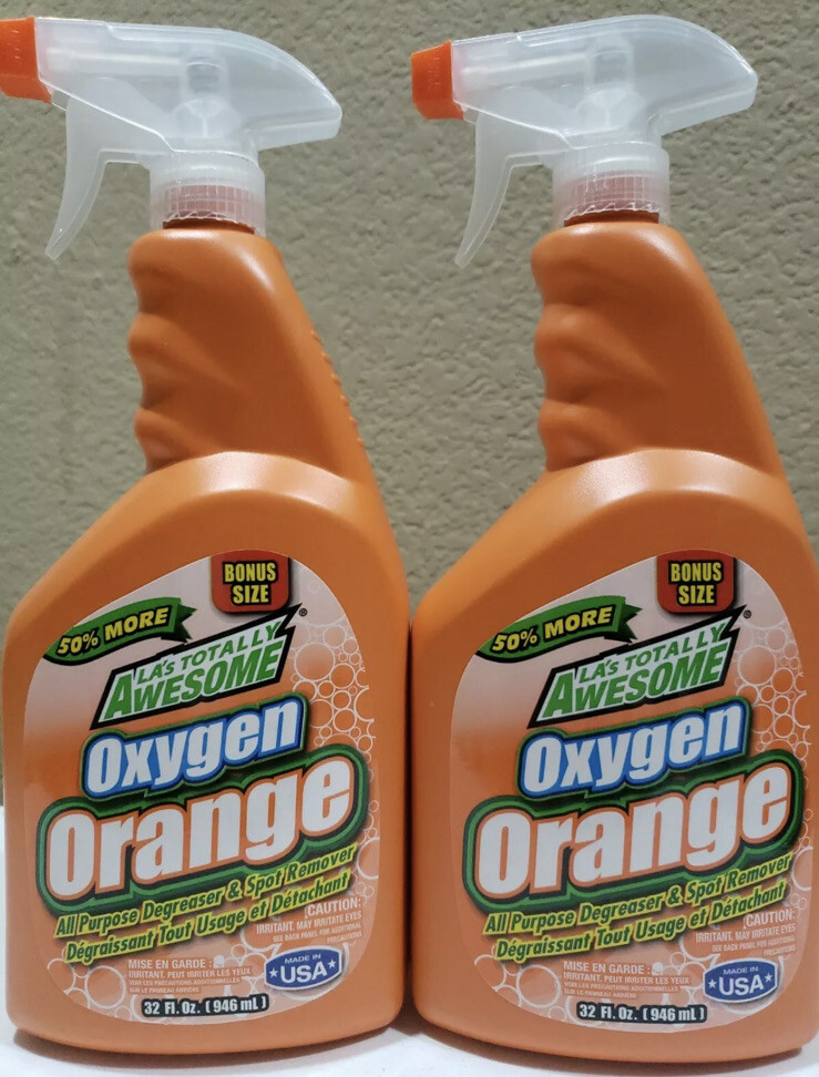 (2-Pck) LA’s Totally Awesome Oxygen Orange Degreaser 32oz each Bottle Spray