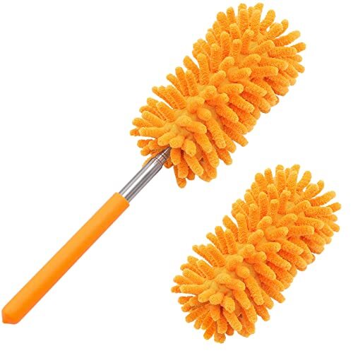 Extendable Microfiber Duster for Home Office Ceiling Fan Window Furniture
