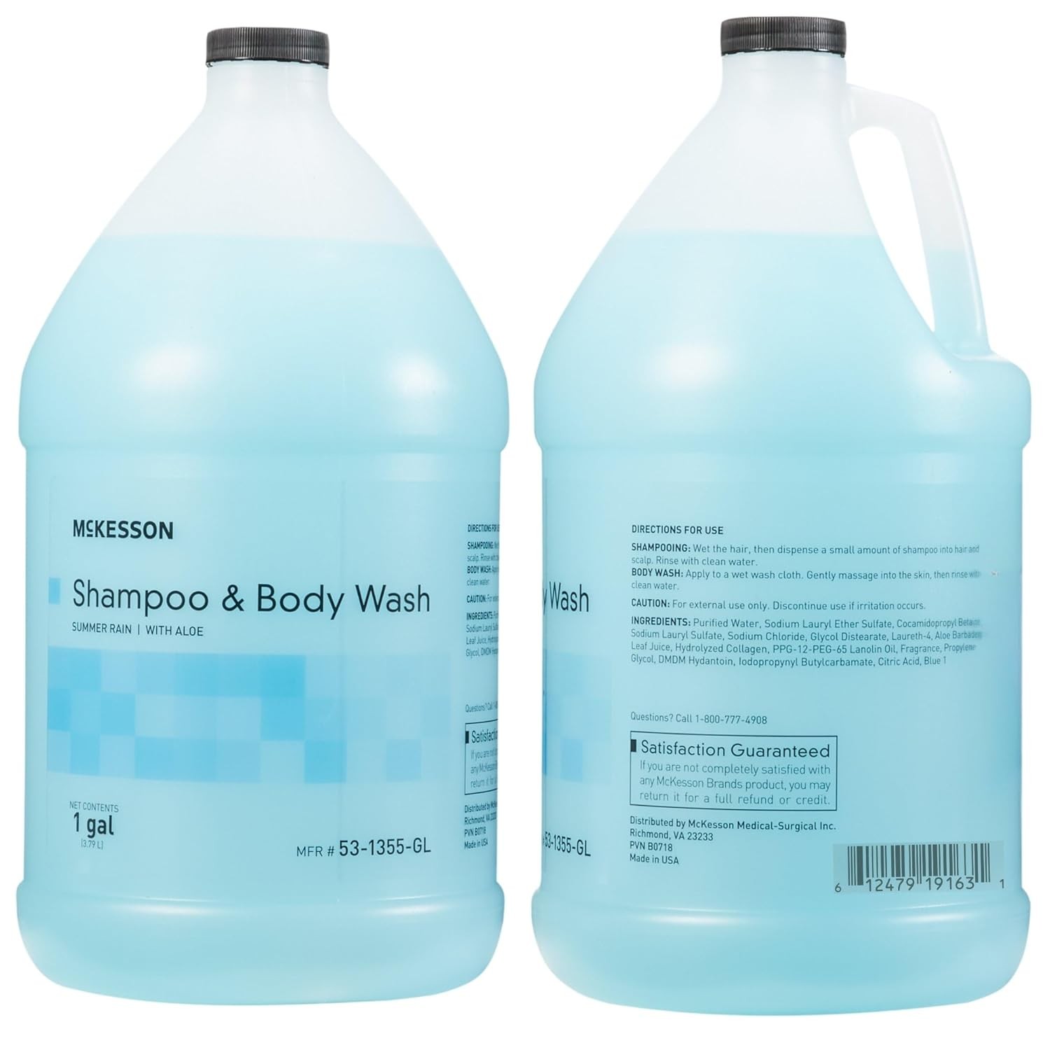 McKesson Body Wash and Shampoo [4 Count] – 1 Gallon Bulk Refill Full Body Wash
