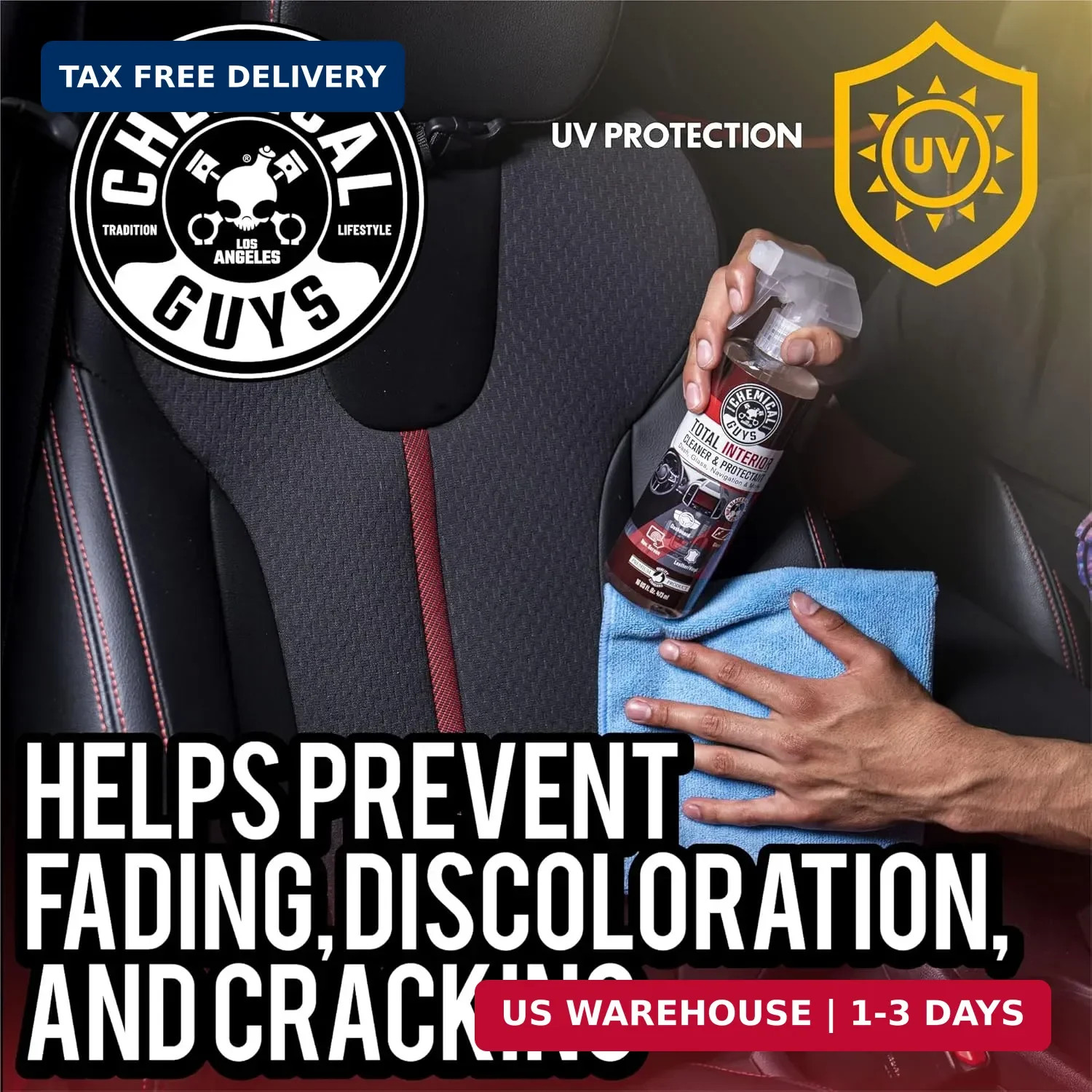 Chemical Guys, Total Interior Cleaner & Protectant, Black Cherry, 16 oz | Cleans