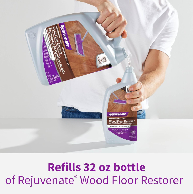 1 Gallon Rejuvenate Professional Wood Floor Restorer Fills Scratches. 128 Fl Oz
