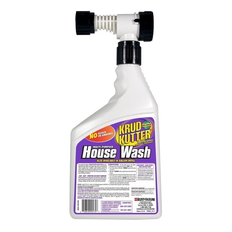 Hose End Multi-Purpose House Wash Cleaner, Liquid Concentrate Quart