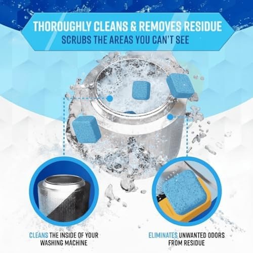 ACTIVE Washing Machine Cleaner for Pet Owners Enzymatic Deep Clean Descaler f…