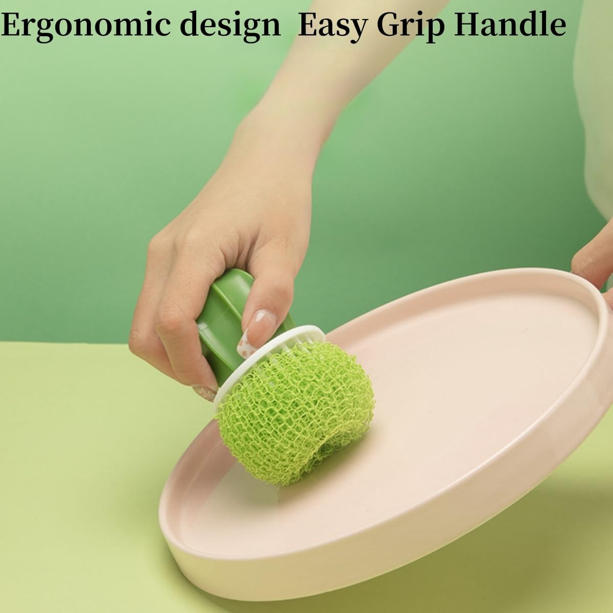 Dish and Pot Cleaning Brush with Holder Kitchen Cleaner Dish Scrub Brushes Di…