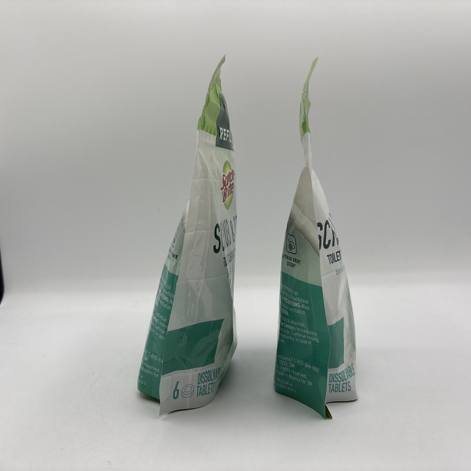 Scotch-Brite Scrub and Drop Toilet Cleaning Tablets 6 Dissolvable Scrubber Lot 2