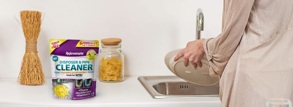 Rejuvenate Disposer & Pipe Cleaner with Foaming Deoderizing Action, Citrus Scent