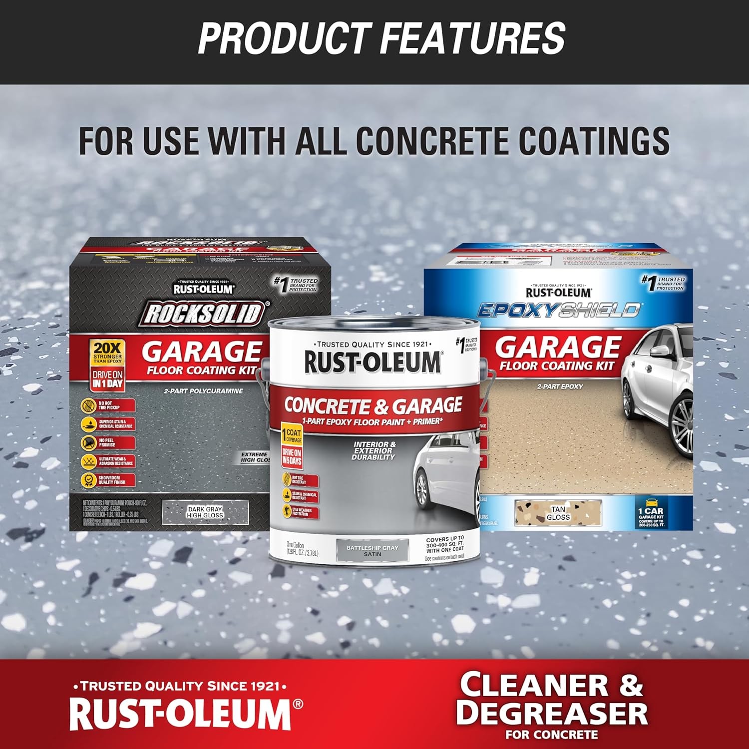 Rust-Oleum 301243 Cleaner and 128 Fl Oz (Pack of 1), & Degreaser