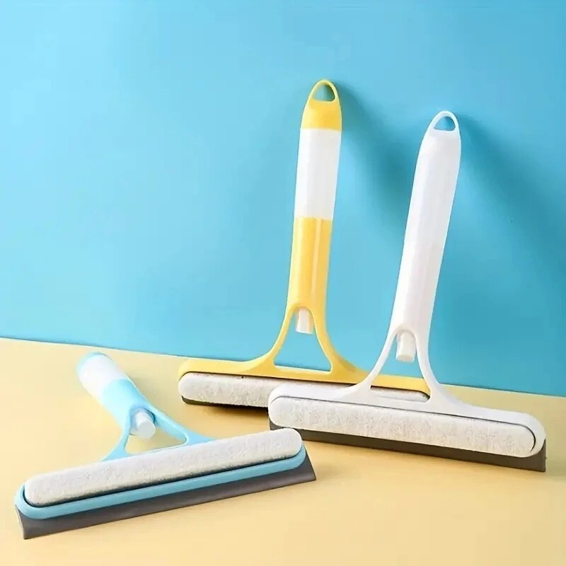 Multi function Glass window mirror wiper home cleaning brush sprayer scraper