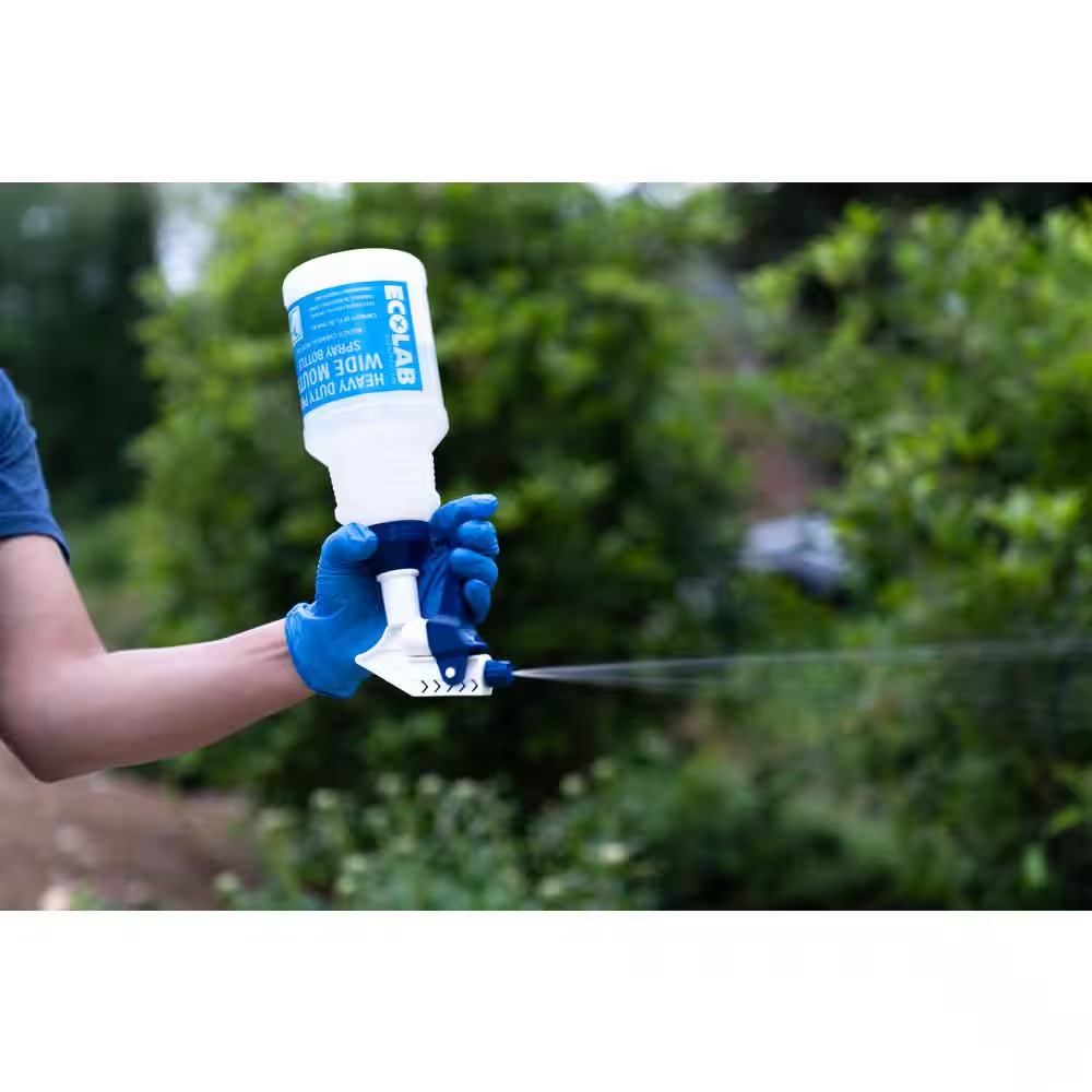 32 oz. Heavy-Duty Pro Wide Mouth Bleach Resistant Spray Bottle (3-Pack)