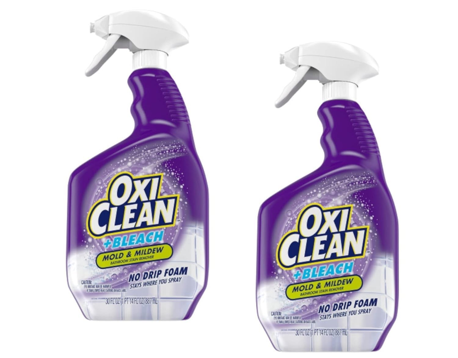 Cruelty-Free No Drip Foam Mold & Mildew Remover – 30oz, 2-Pack for Bathrooms