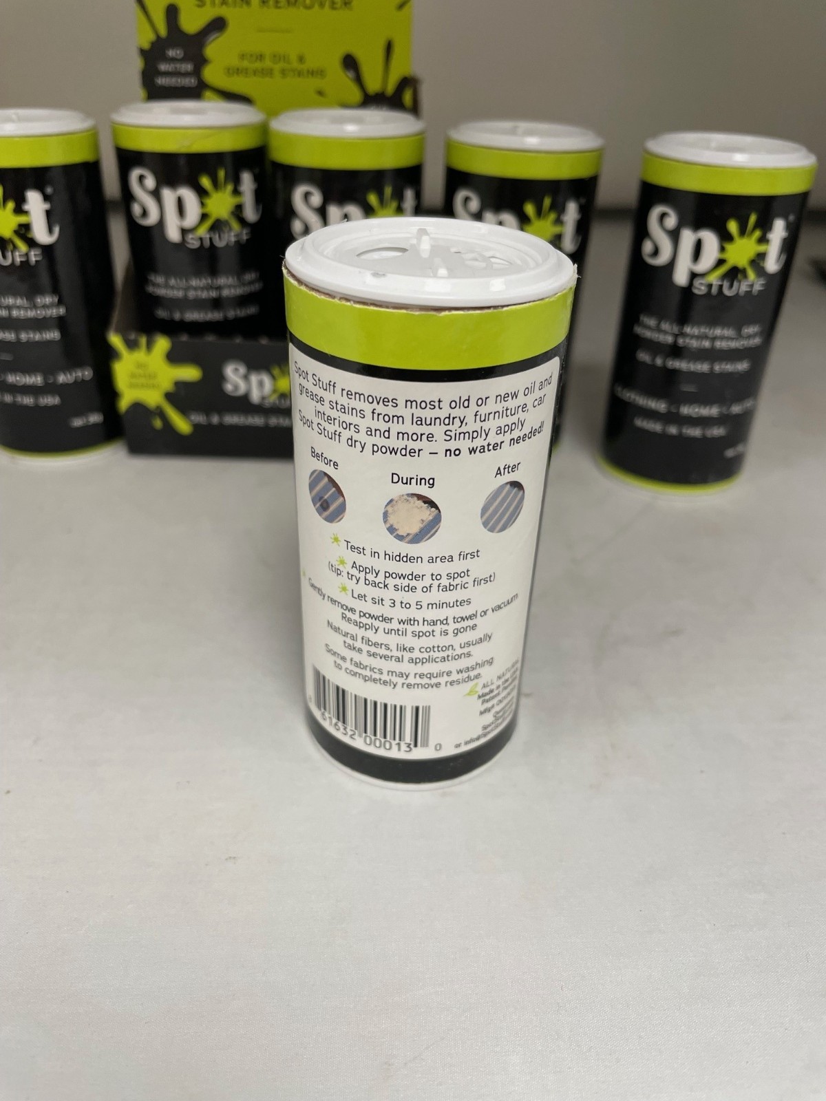 SPOT STUFF All Natural Dry Powder Oil & Grease Fabric Stain Remover 26g
