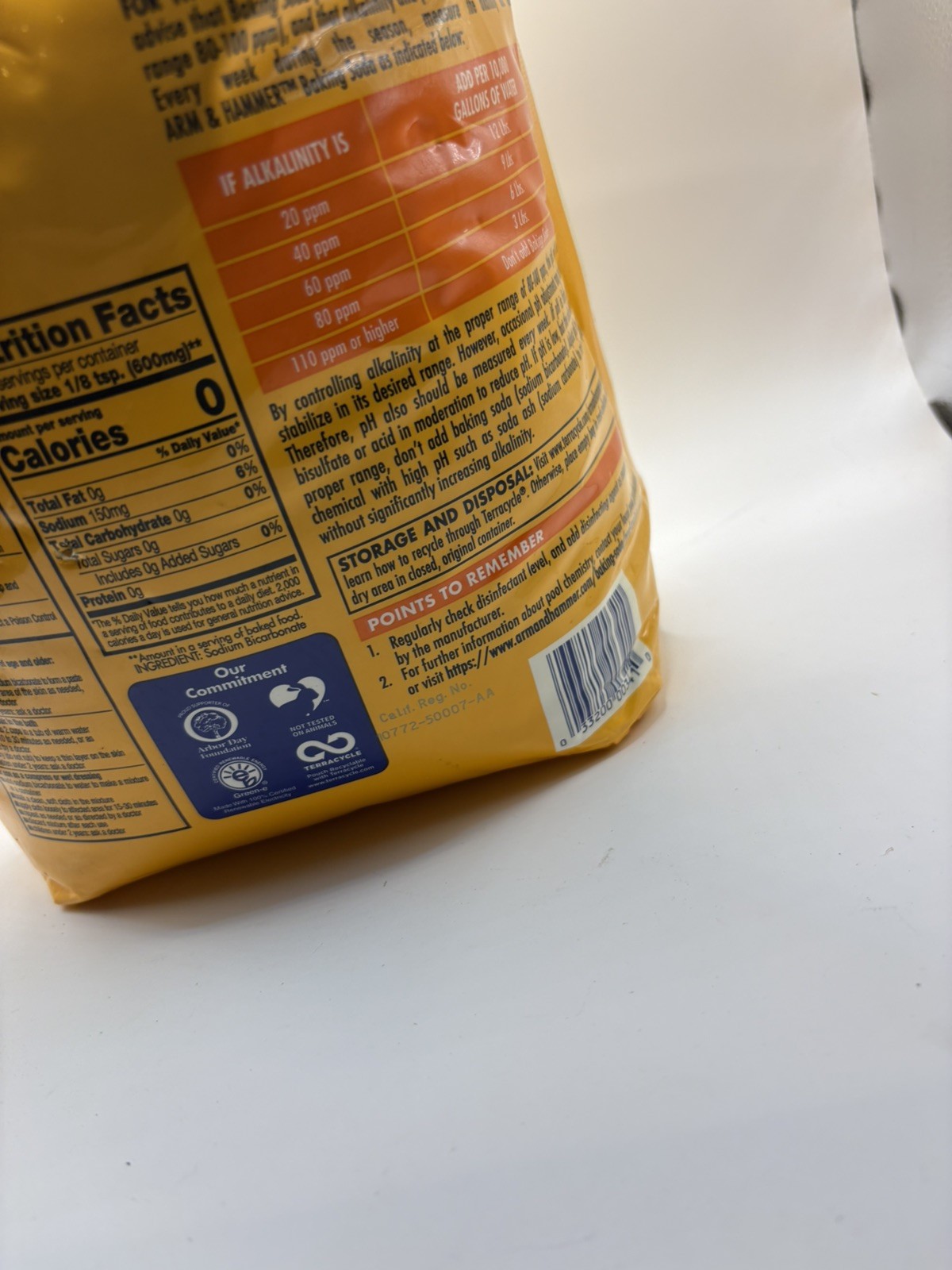 13.5 lbs. Arm & Hammer Pure Baking Soda – Pool laundry cleaner FOOD GRADE