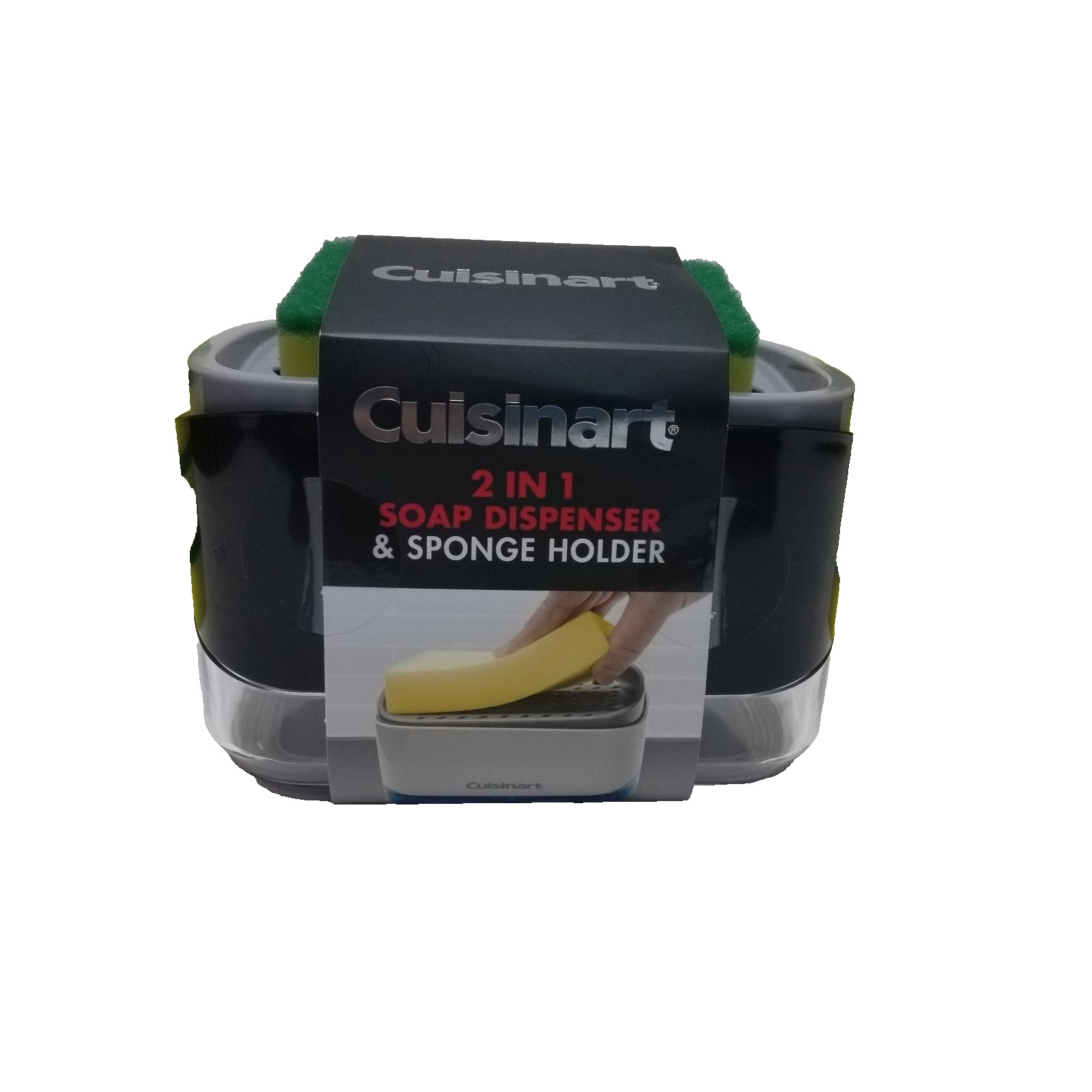 Cuisinart 2 in one soap dispenser and sponge holder includes 15 Scrub Sponges