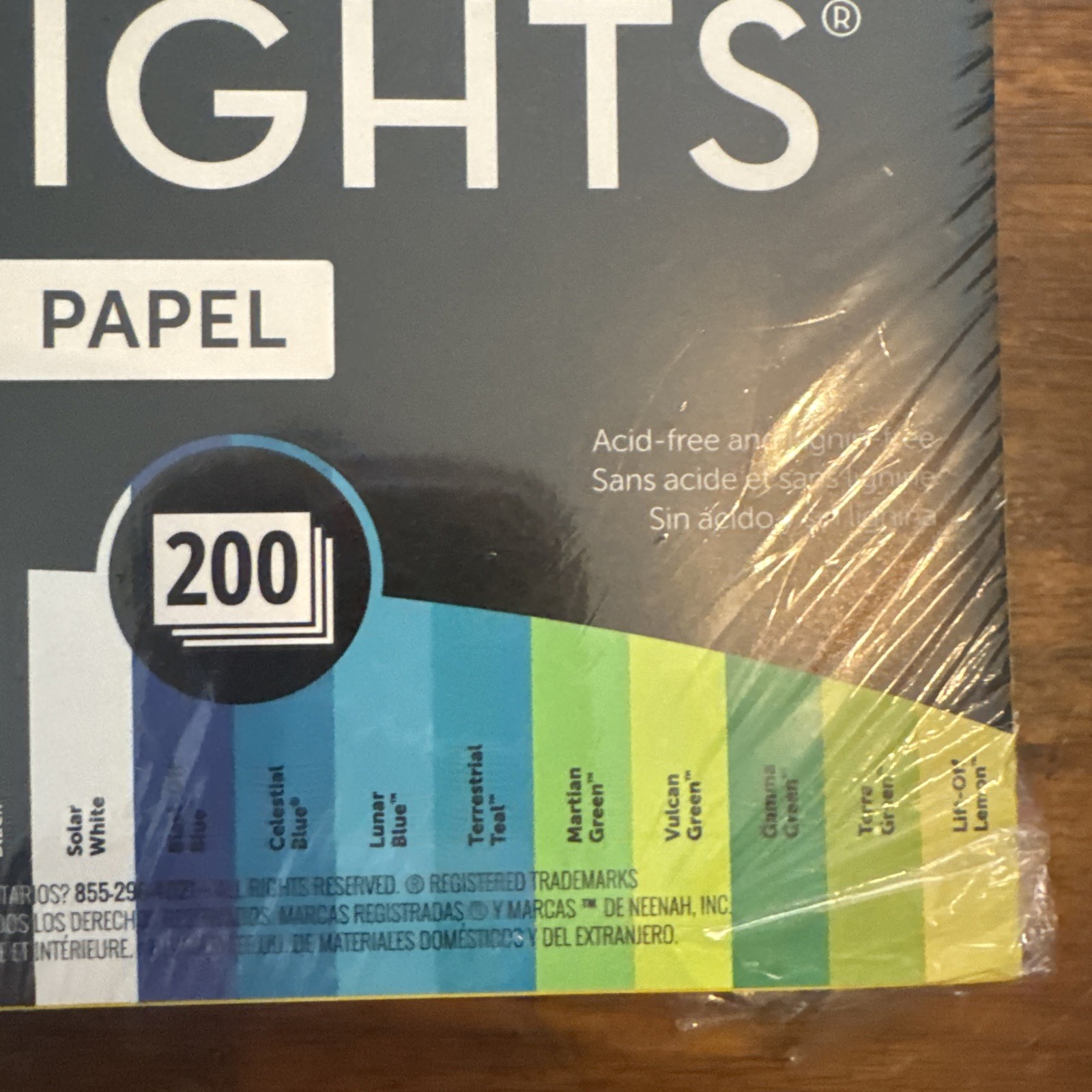 Astrobrights 91397 8.5″ x 11″ Color Paper – Assorted Spectrum Colors 200/PK New