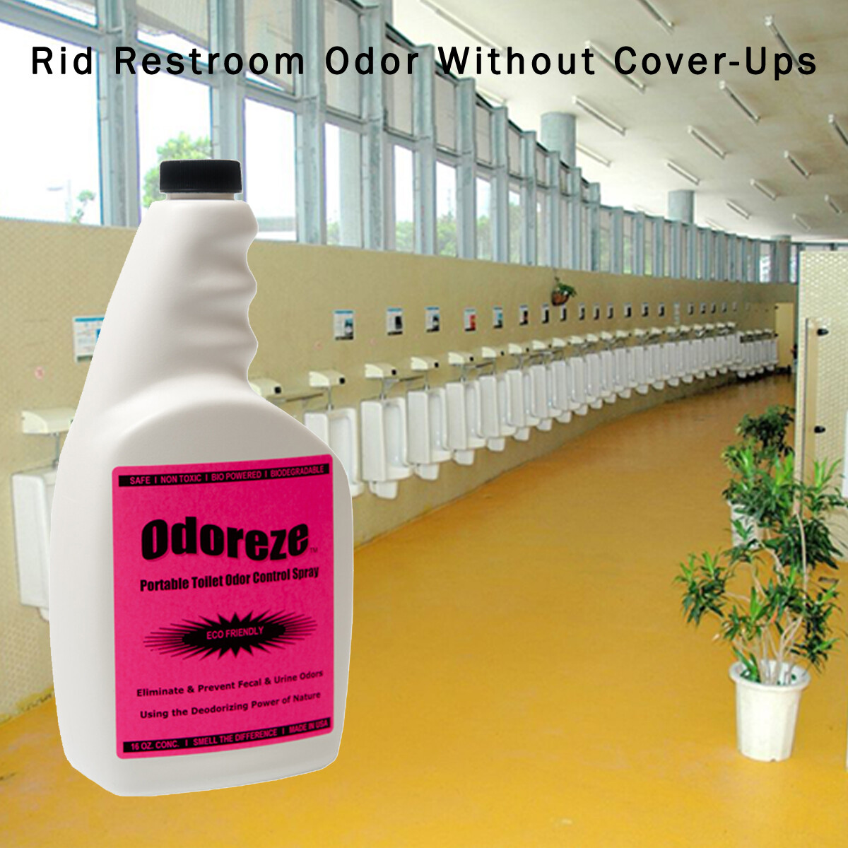 ODOREZE Natural Portable Toilet Odor Eliminator & Cleaner: Makes 64 Gallons