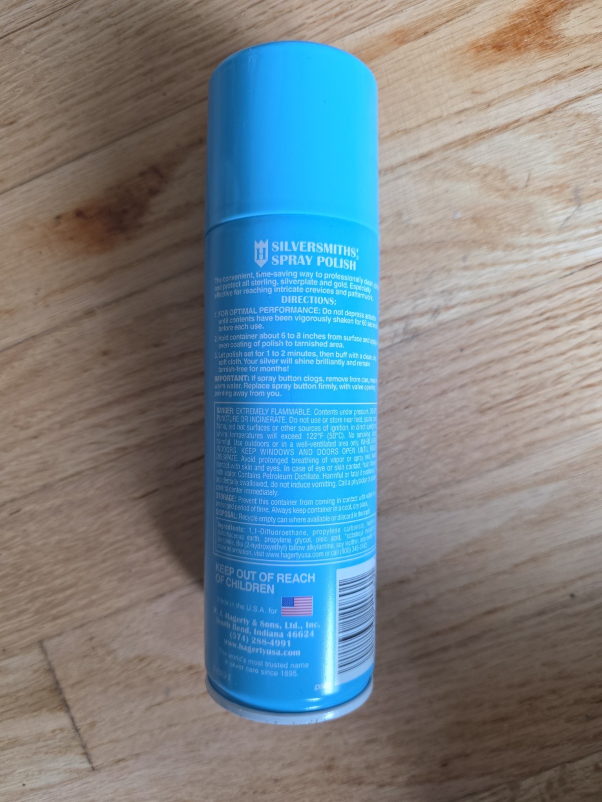 Hagerty Silversmiths’ 8.5 Oz. Spray Polish W/R22 Tarnish Preventative