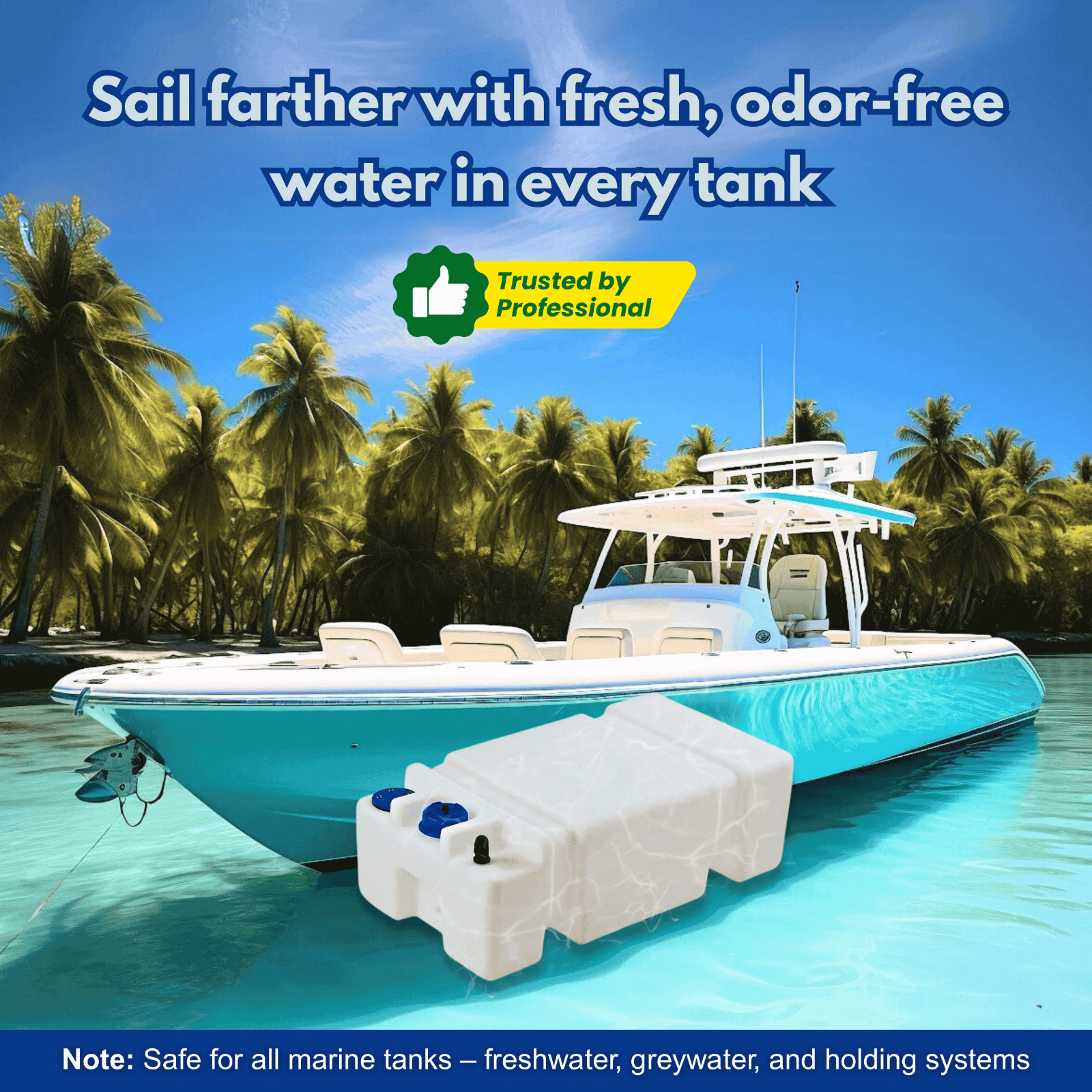 Marine & Boat Water Tank Cleaner 300g – Eco-Friendly, Bleach-Free Descaler