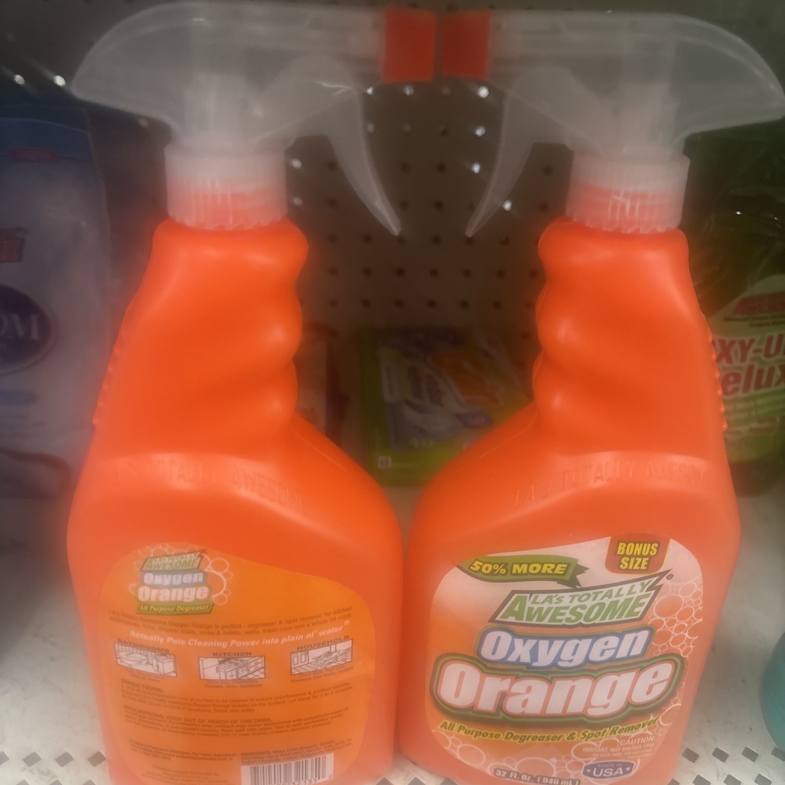 2-Pack LA’s Totally Awesome Oxygen Orange Degreaser & Spot Remover Spray 32oz Ea