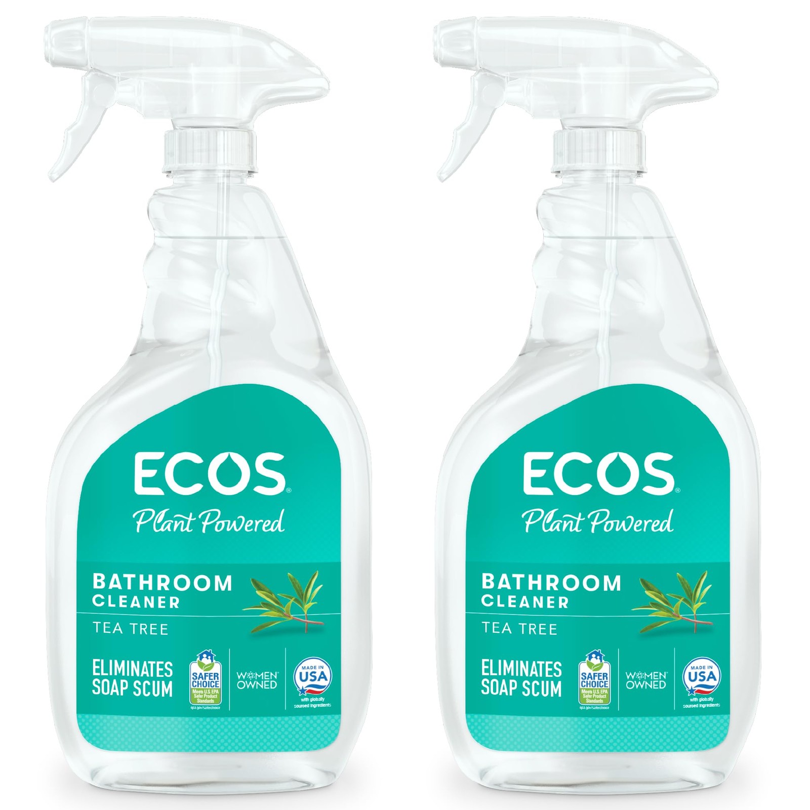 ECOS Bathroom Cleaner – Shower, Tile & Bathtub – All Purpose Cleaning Spray & Sh