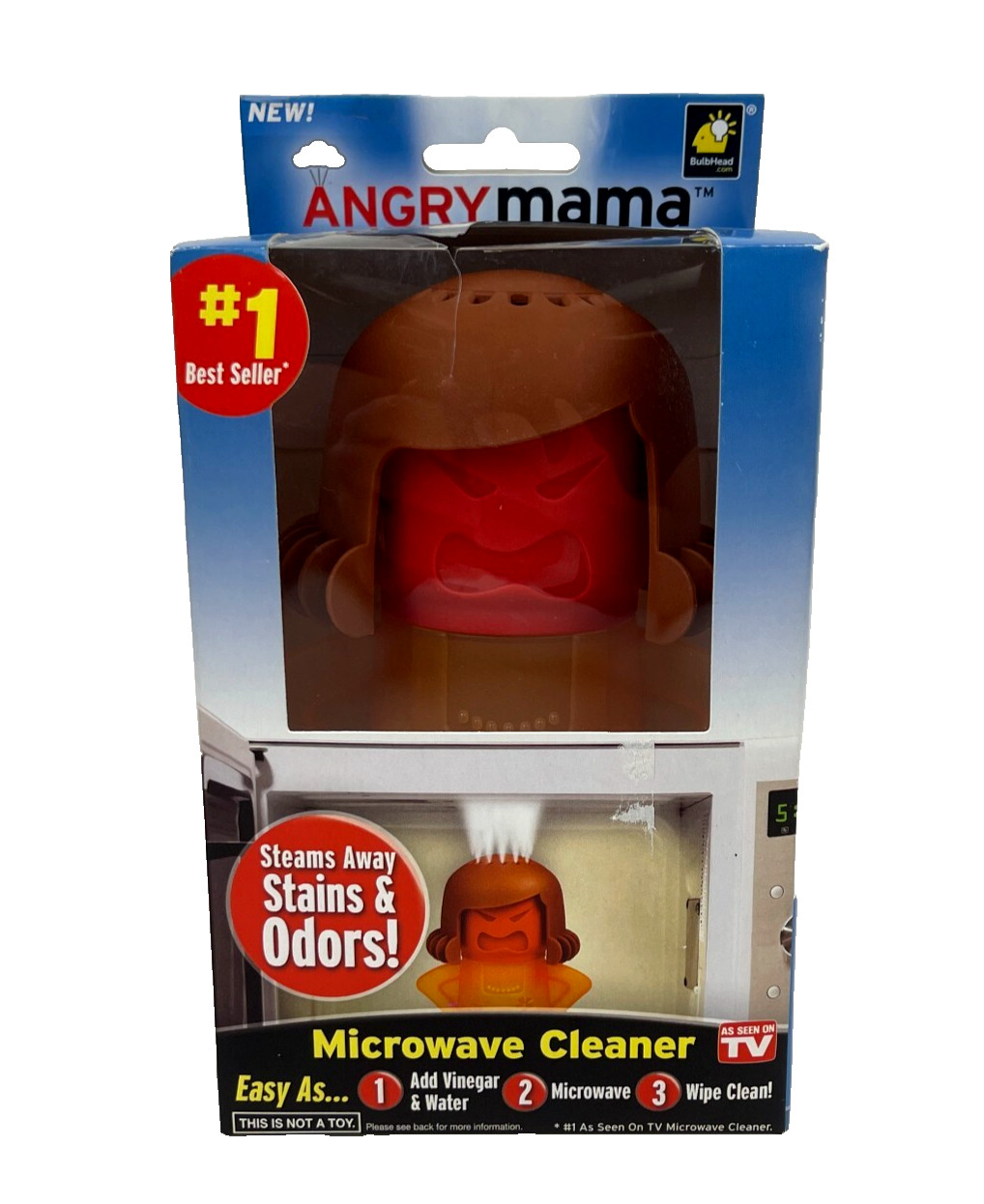 Angry Mama Microwave Cleaner Steam Clean 2015