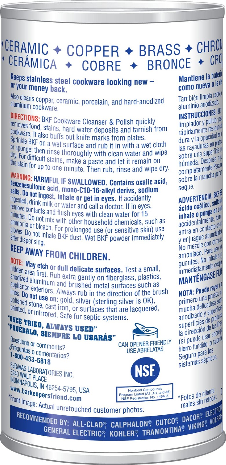 Cookware Cleanser & Polish 12oz – Superior Cleaning for Pots, Pans, and More