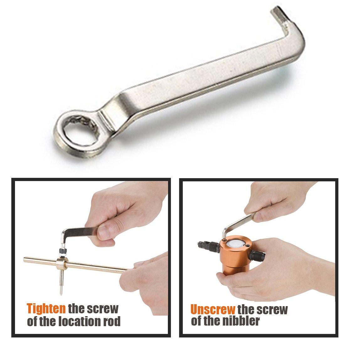 Double Head Sheet Metal Cutter, Versatile Nibbler Drill Attachment for Straight
