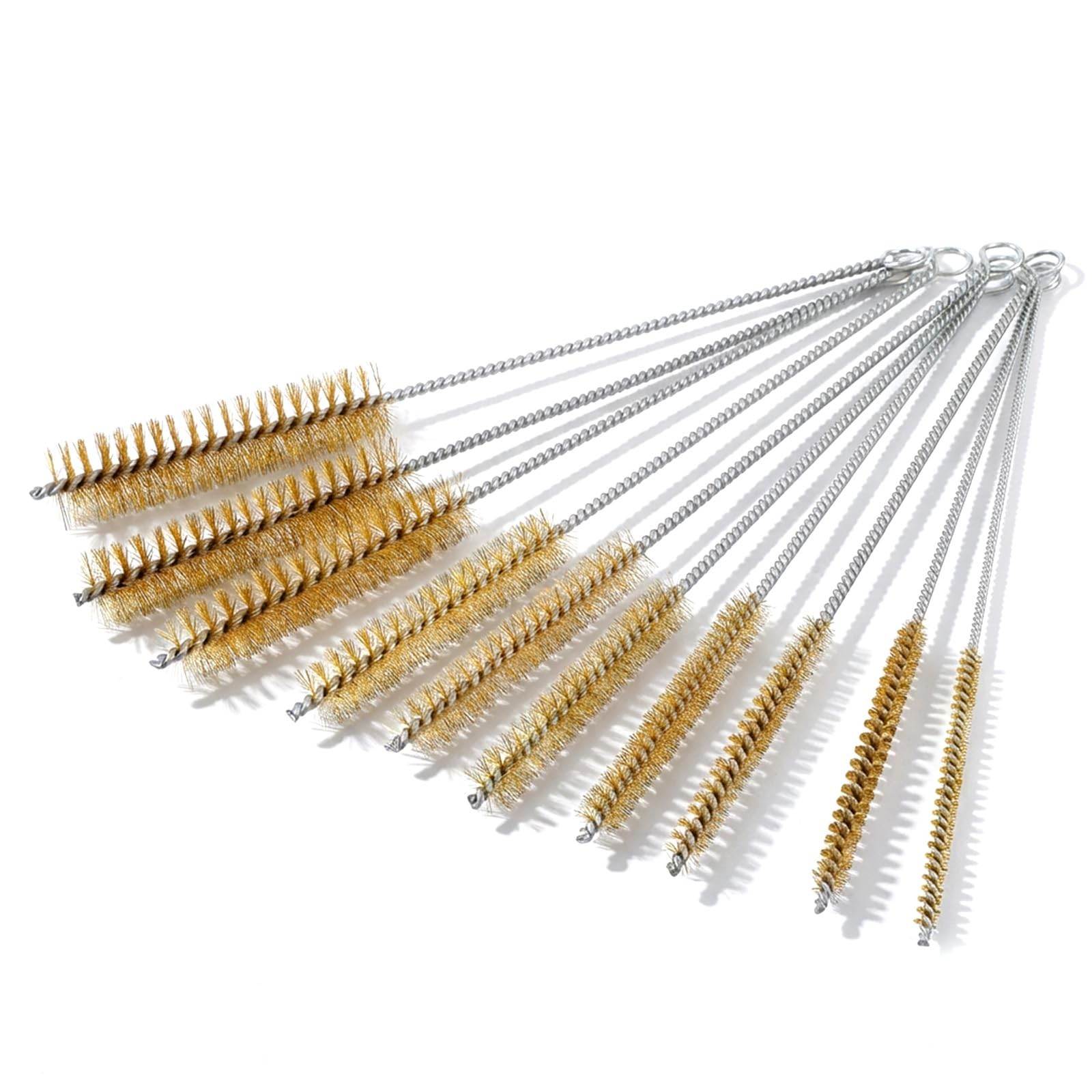 7-Pieces Brass Wire Bottle Brush Brass Pipe Cleaner, 12 Inch Long Wire Brushe…