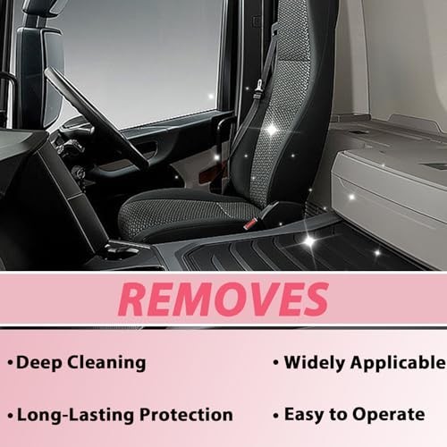 2Pcs Car Interior Cleaner Spray – Deep Clean, Polish Rubber, Plastic, Leather