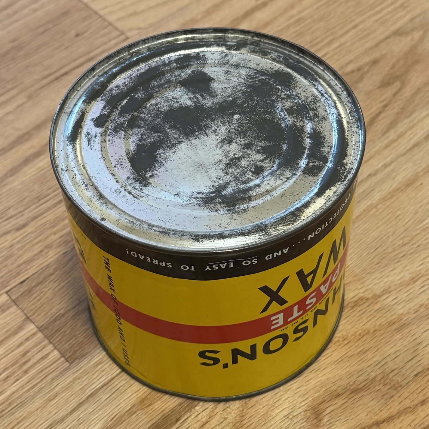 SC Johnson’s Paste Wax 2 lb Tin – Vintage Original Early Formula – 75+% Full!