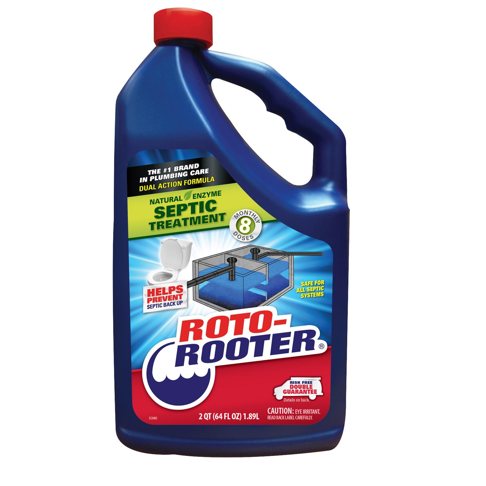 Dual Action Septic Treatment, Natural Enzymes Help Prevent Septic Buildup and…