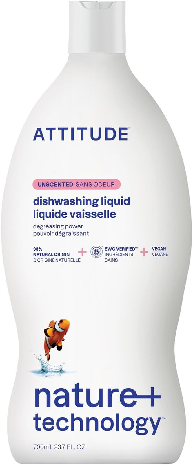 Dishwashing Liquid, EWG Verified, Vegan Dish Soap, Plant Based, Naturally Derive