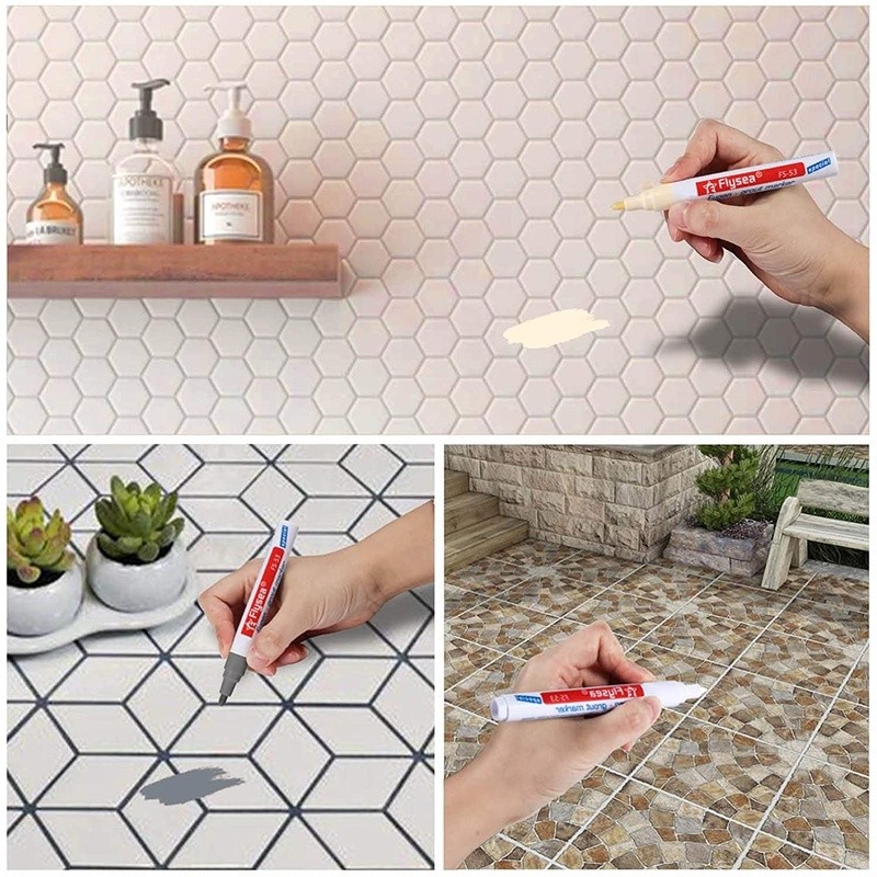 Tile Gap Filler Pens 10 Pack Quick Dry Grout Cleaner Water Resistant Restorer US