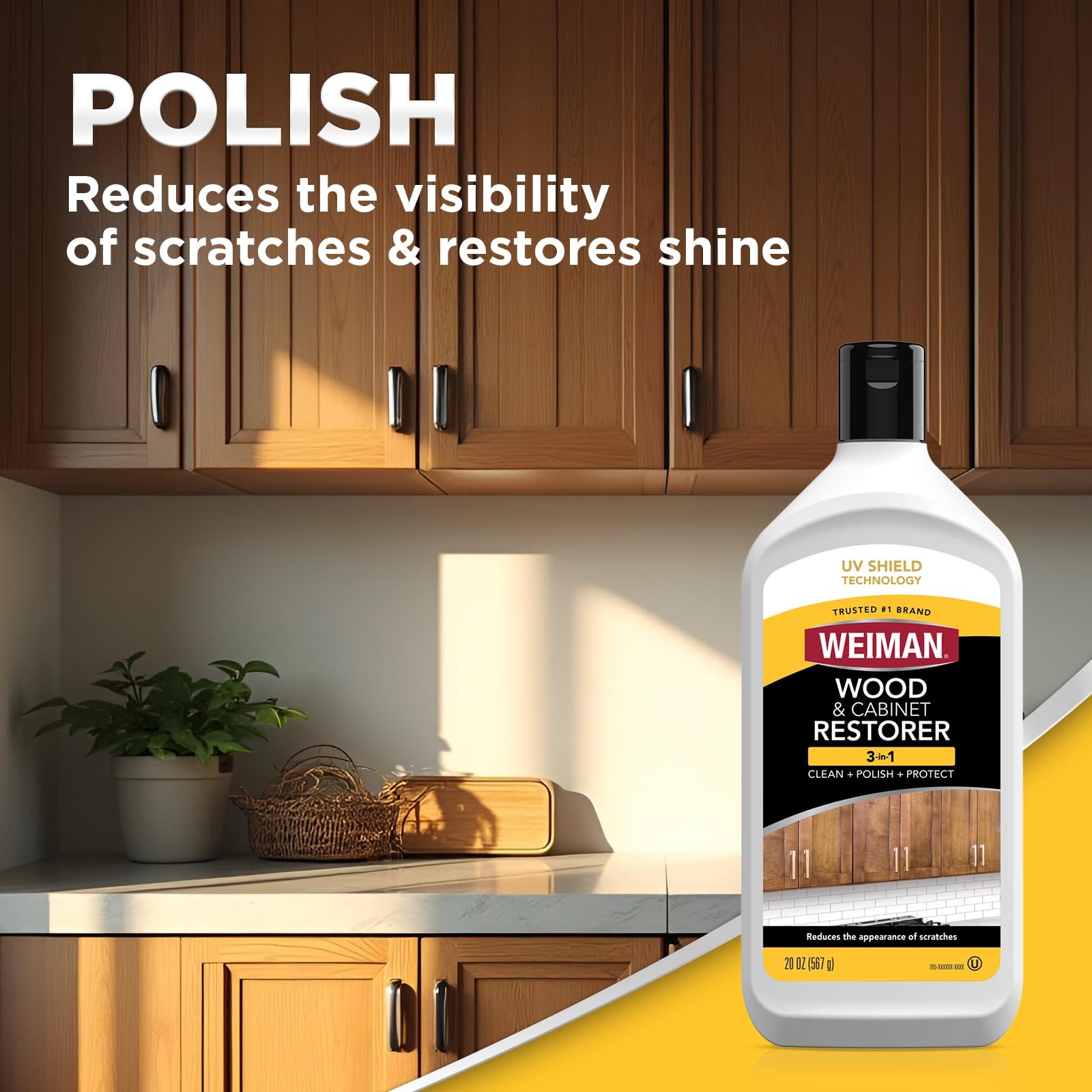 Weiman Wood and Cabinet Restorer 3-In-1 Bundle – Removes 16 Fl Oz (Pack of 1)
